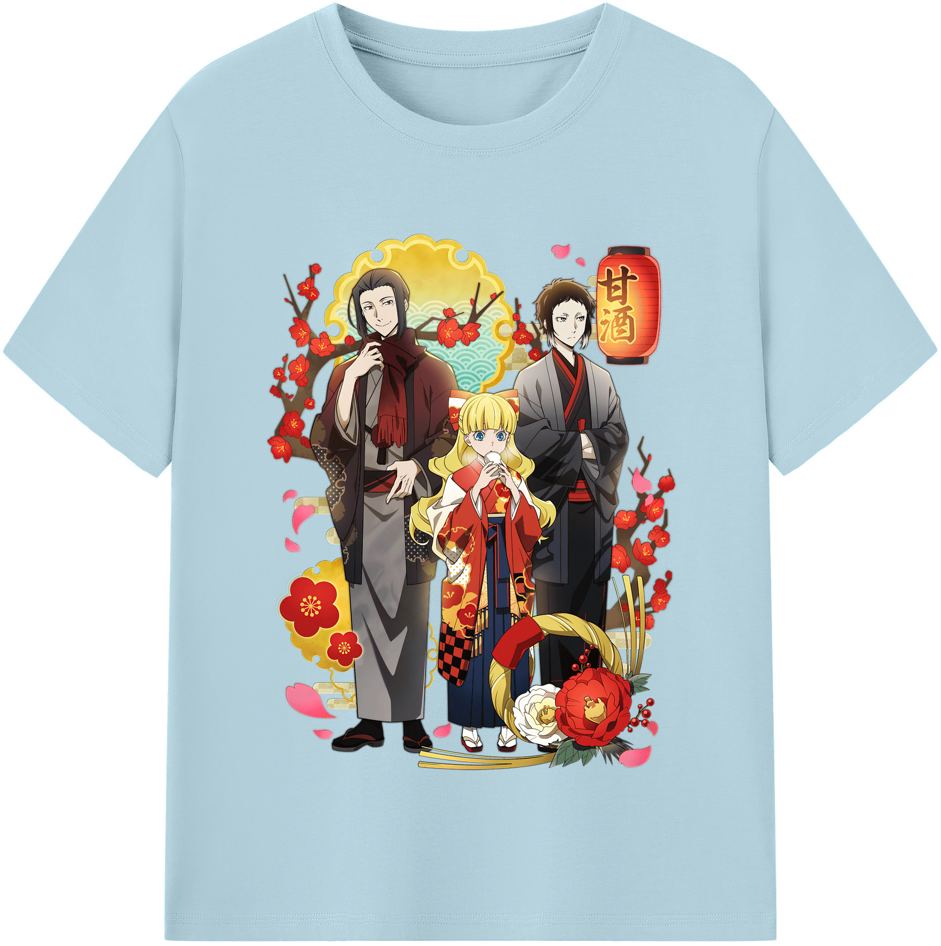 （画像用） 文豪ストレイドッグス Bungo Stray Dogs 綿100％半袖Tシャツ（フロントプリント）